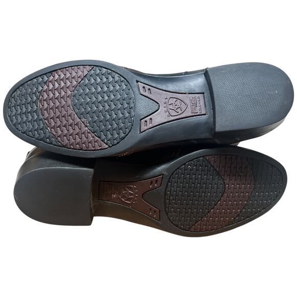 ARIAT Scout Paddock Women 9.5 English Riding Boot Brown Leather Ankle *READ* - Picture 11 of 15